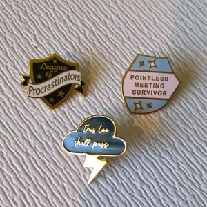 💚4/$10💚Set of Humorous Enamel Pins